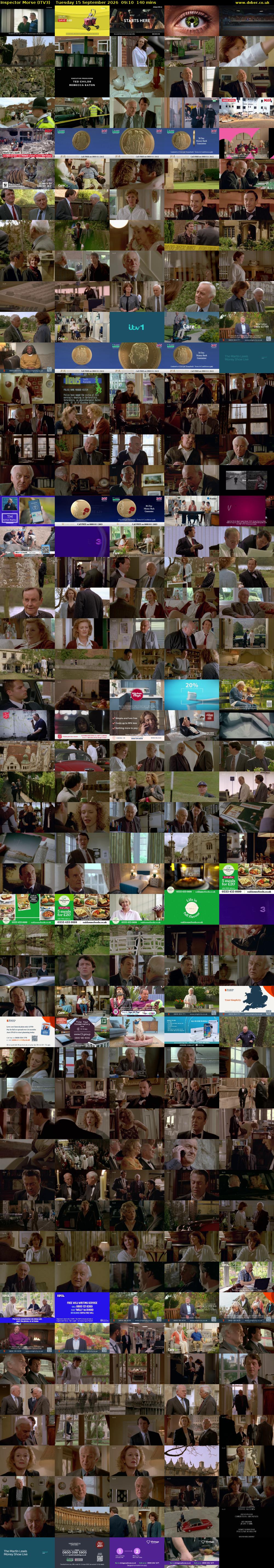 Inspector Morse (ITV3) Tuesday 15 September 2026 09:10 - 11:30