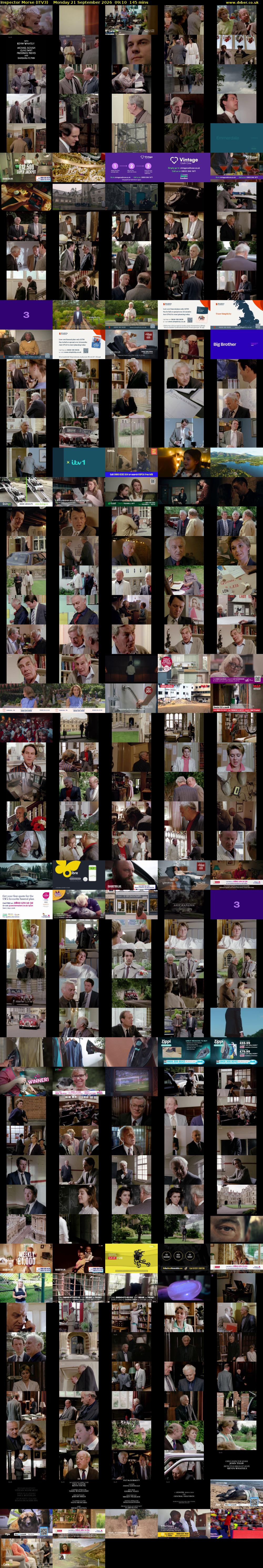 Inspector Morse (ITV3) Monday 21 September 2026 09:10 - 11:35