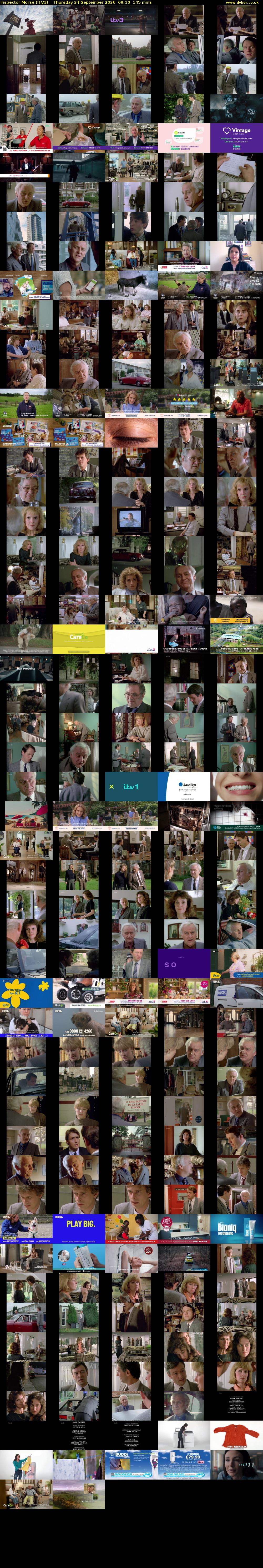 Inspector Morse (ITV3) Thursday 24 September 2026 09:10 - 11:35