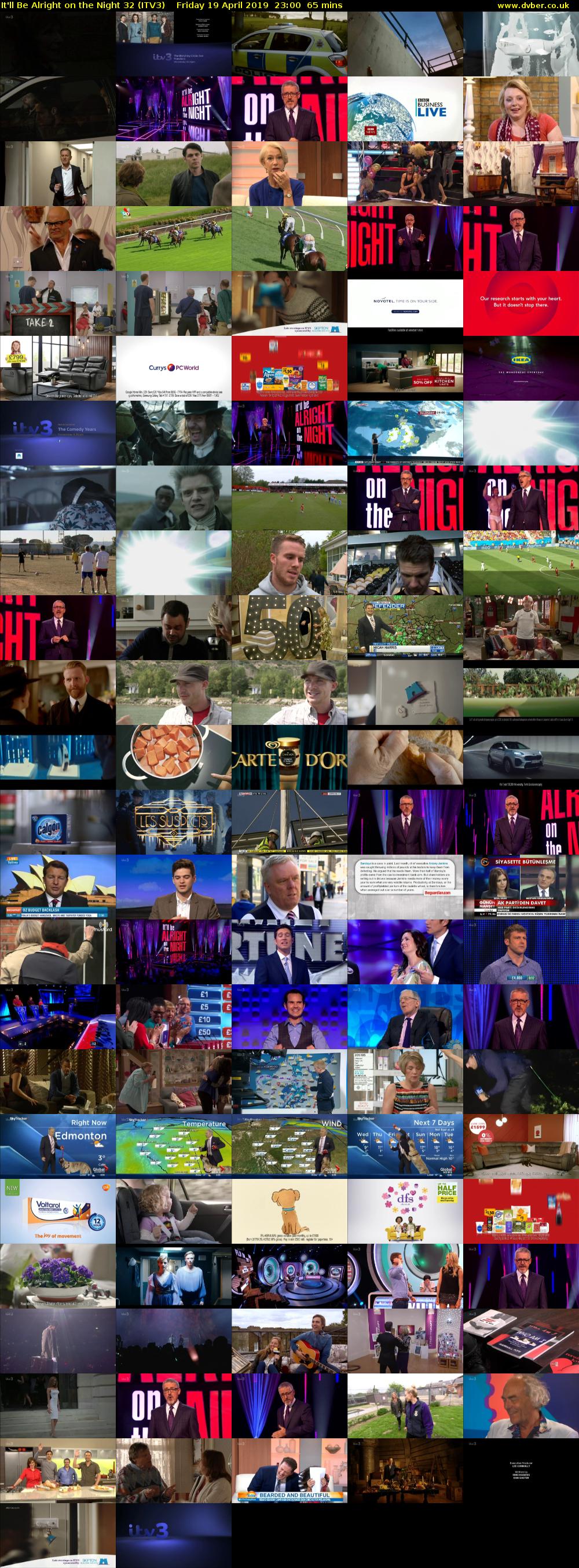 It'll Be Alright on the Night 32 (ITV3) Friday 19 April 2019 23:00 - 00:05