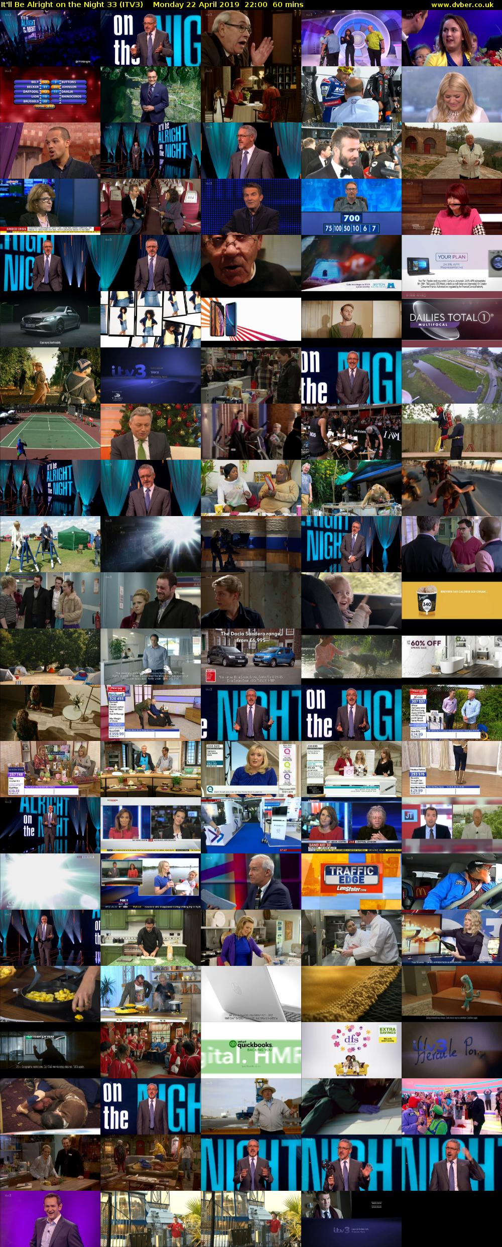 It'll Be Alright on the Night 33 (ITV3) Monday 22 April 2019 22:00 - 23:00