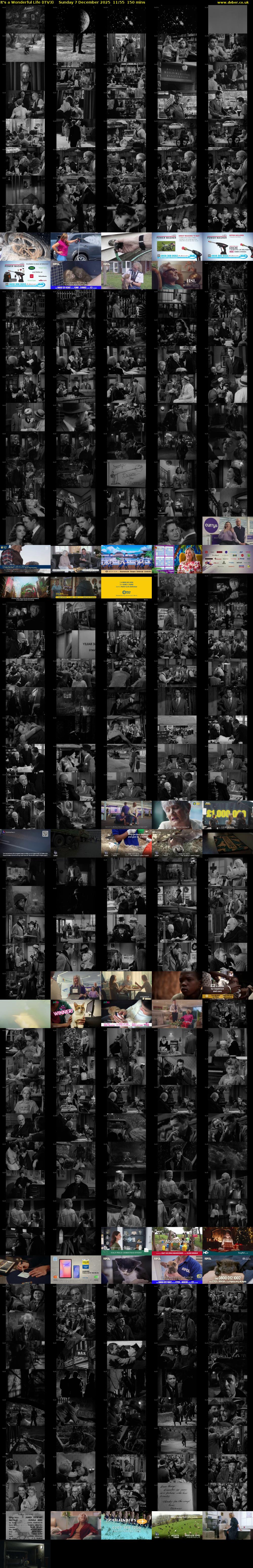 It's a Wonderful Life (ITV3) Sunday 7 December 2025 11:55 - 14:25