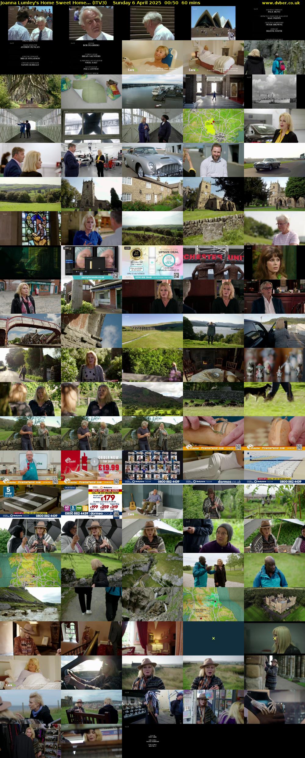 Joanna Lumley's Home Sweet Home... (ITV3) Sunday 6 April 2025 00:50 - 01:50