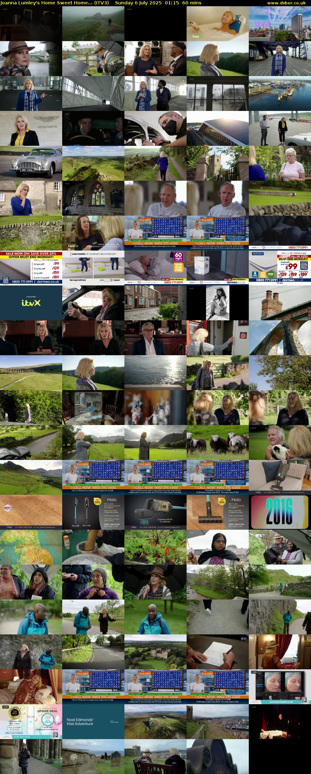 Joanna Lumley's Home Sweet Home... (ITV3) Sunday 6 July 2025 01:15 - 02:15