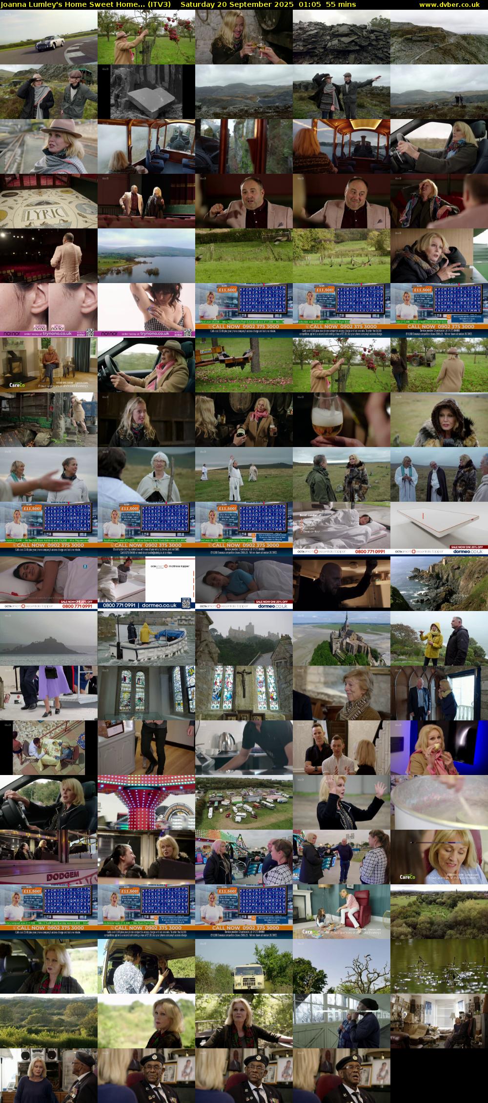 Joanna Lumley's Home Sweet Home... (ITV3) Saturday 20 September 2025 01:05 - 02:00