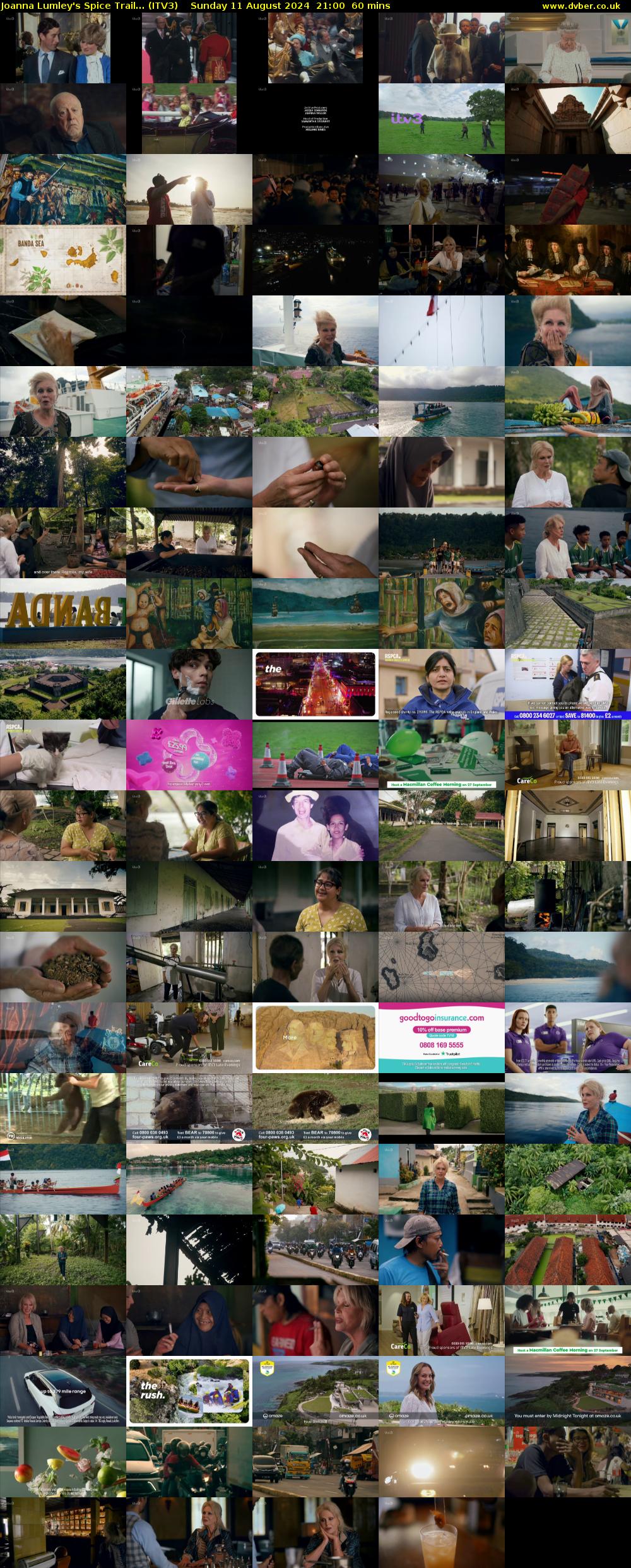 Joanna Lumley's Spice Trail... (ITV3) Sunday 11 August 2024 21:00 - 22:00