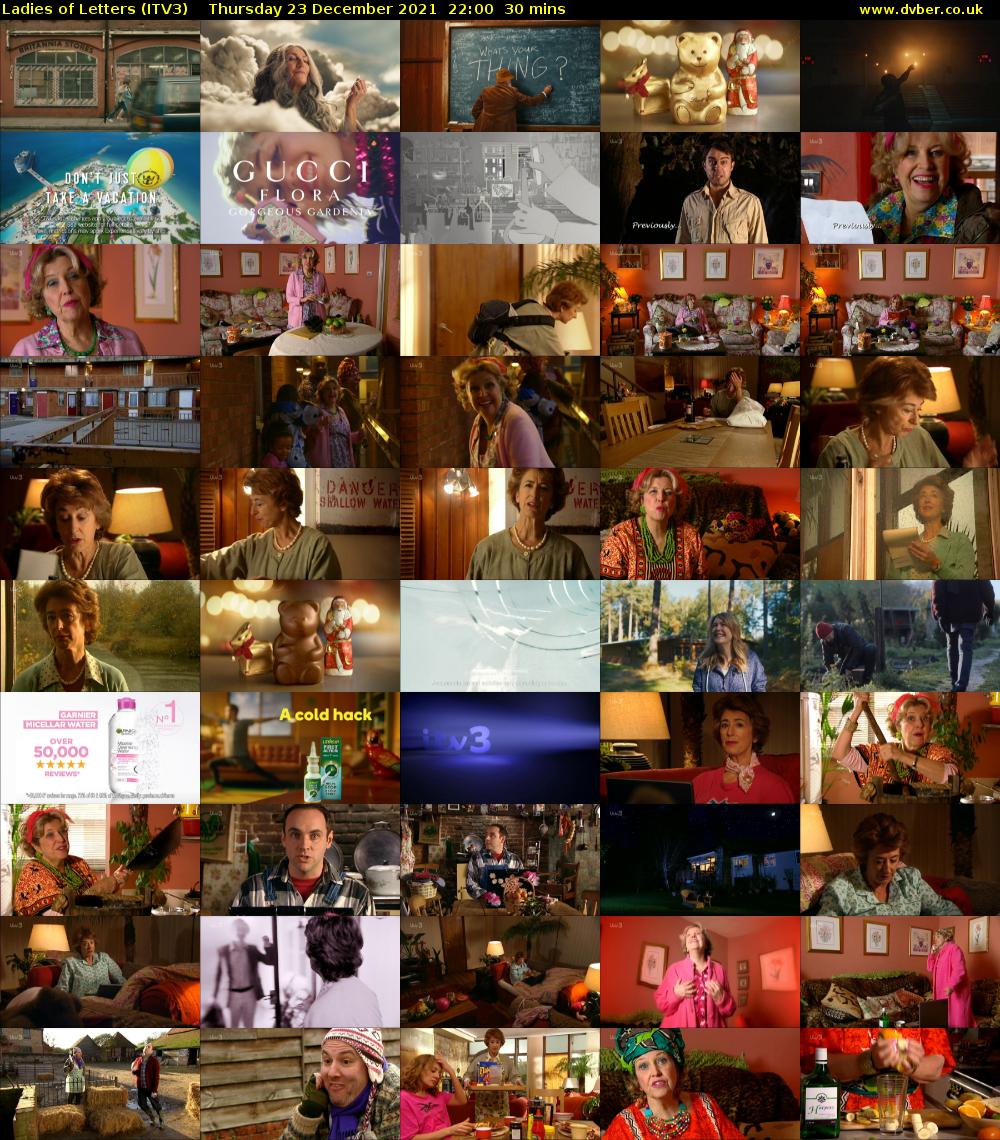 Ladies of Letters (ITV3) Thursday 23 December 2021 22:00 - 22:30