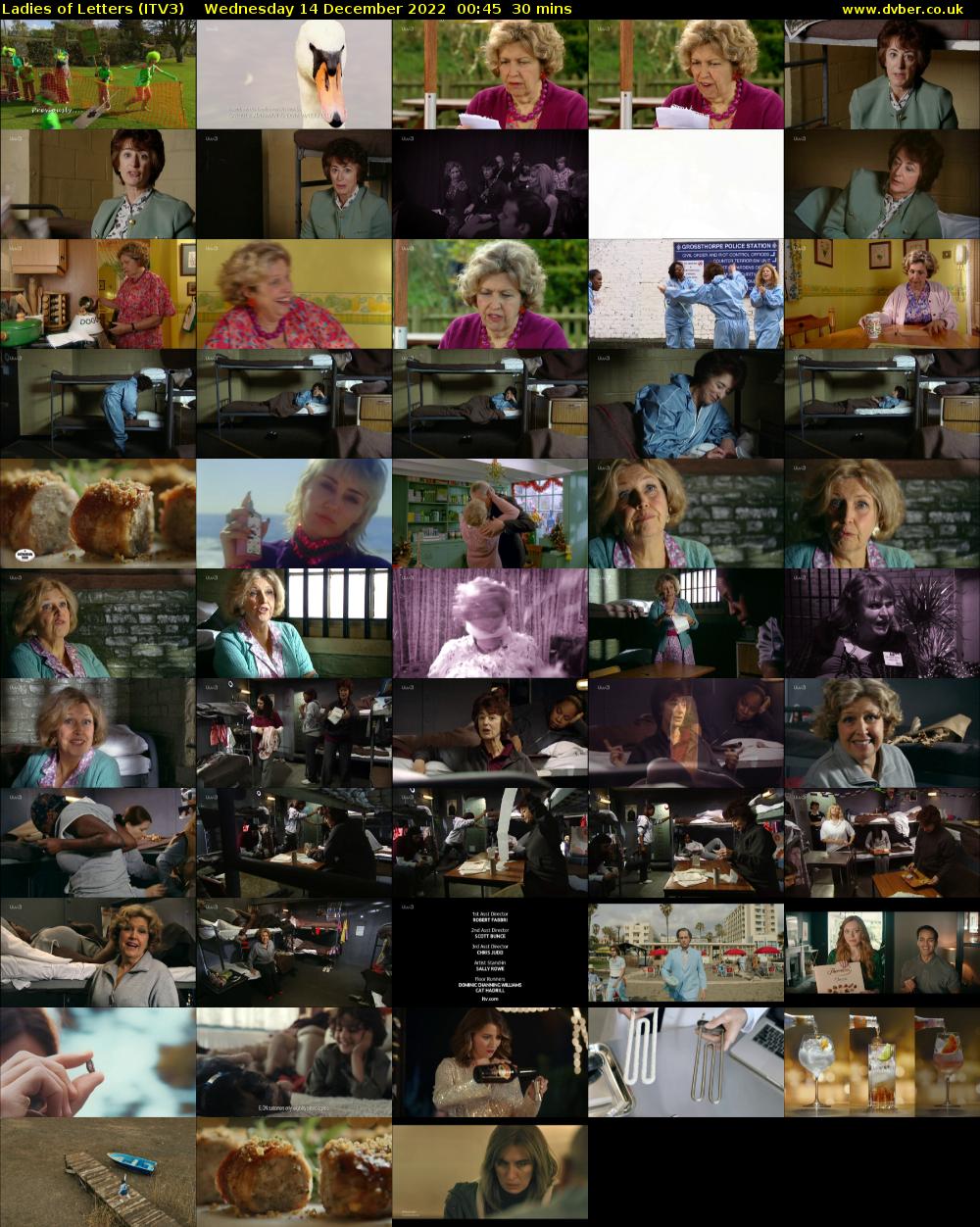 Ladies of Letters (ITV3) Wednesday 14 December 2022 00:45 - 01:15