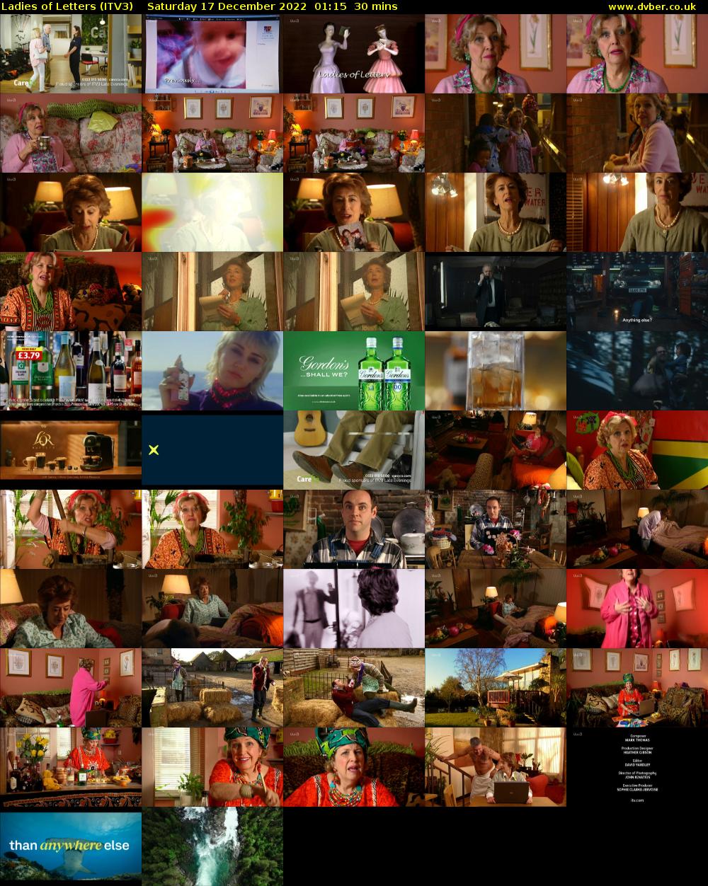 Ladies of Letters (ITV3) Saturday 17 December 2022 01:15 - 01:45