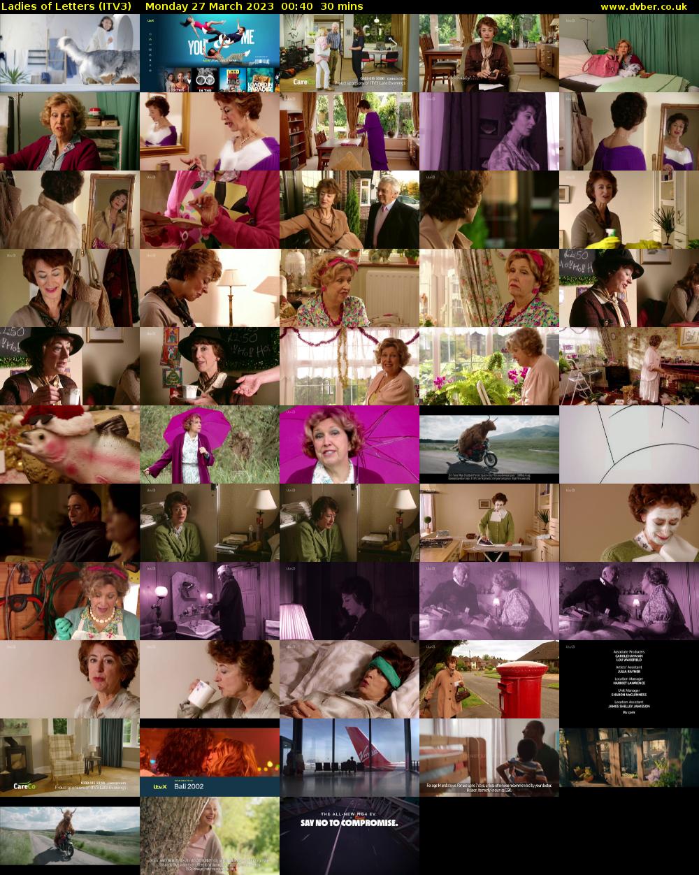 Ladies of Letters (ITV3) Monday 27 March 2023 00:40 - 01:10