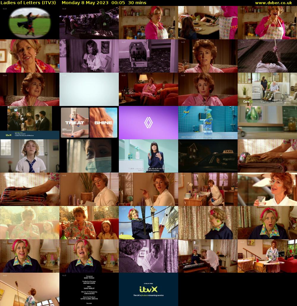 Ladies of Letters (ITV3) Monday 8 May 2023 00:05 - 00:35