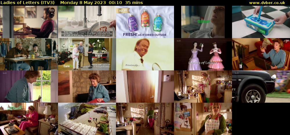 Ladies of Letters (ITV3) Monday 8 May 2023 00:10 - 00:45