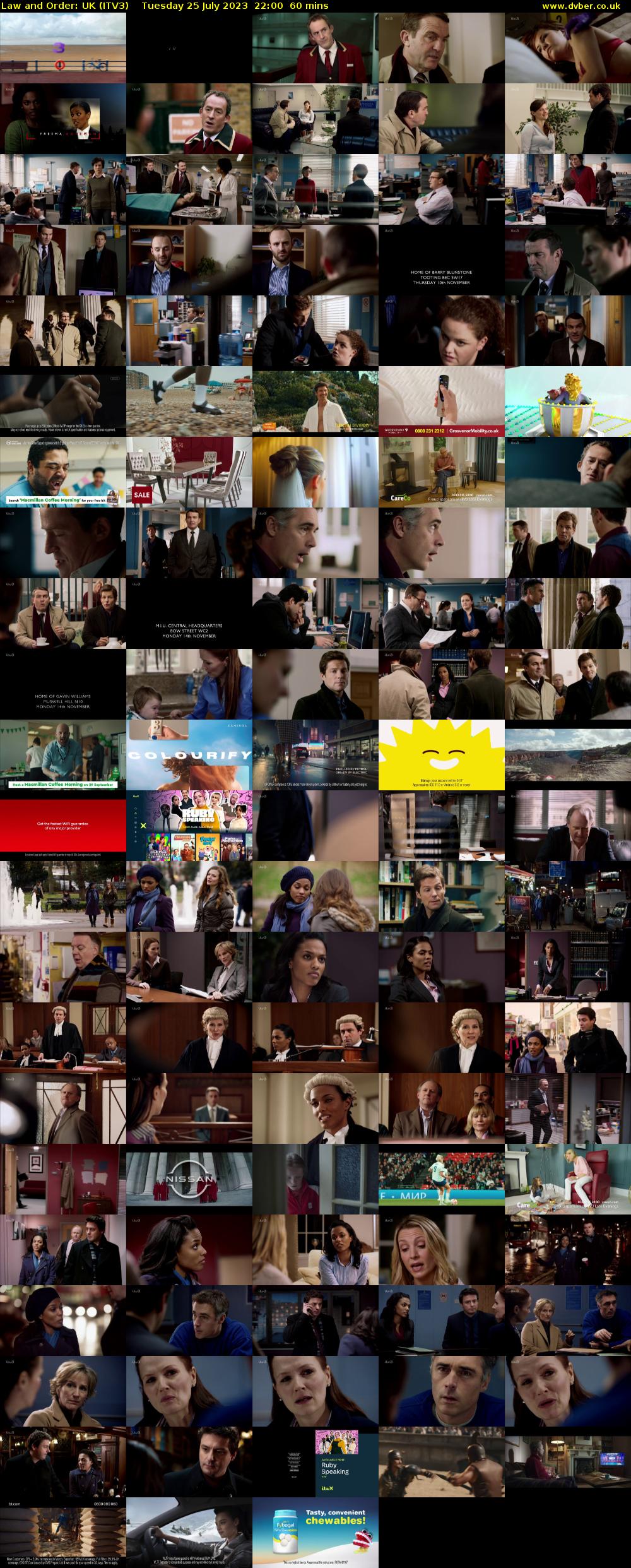 Law and Order: UK (ITV3) Tuesday 25 July 2023 22:00 - 23:00