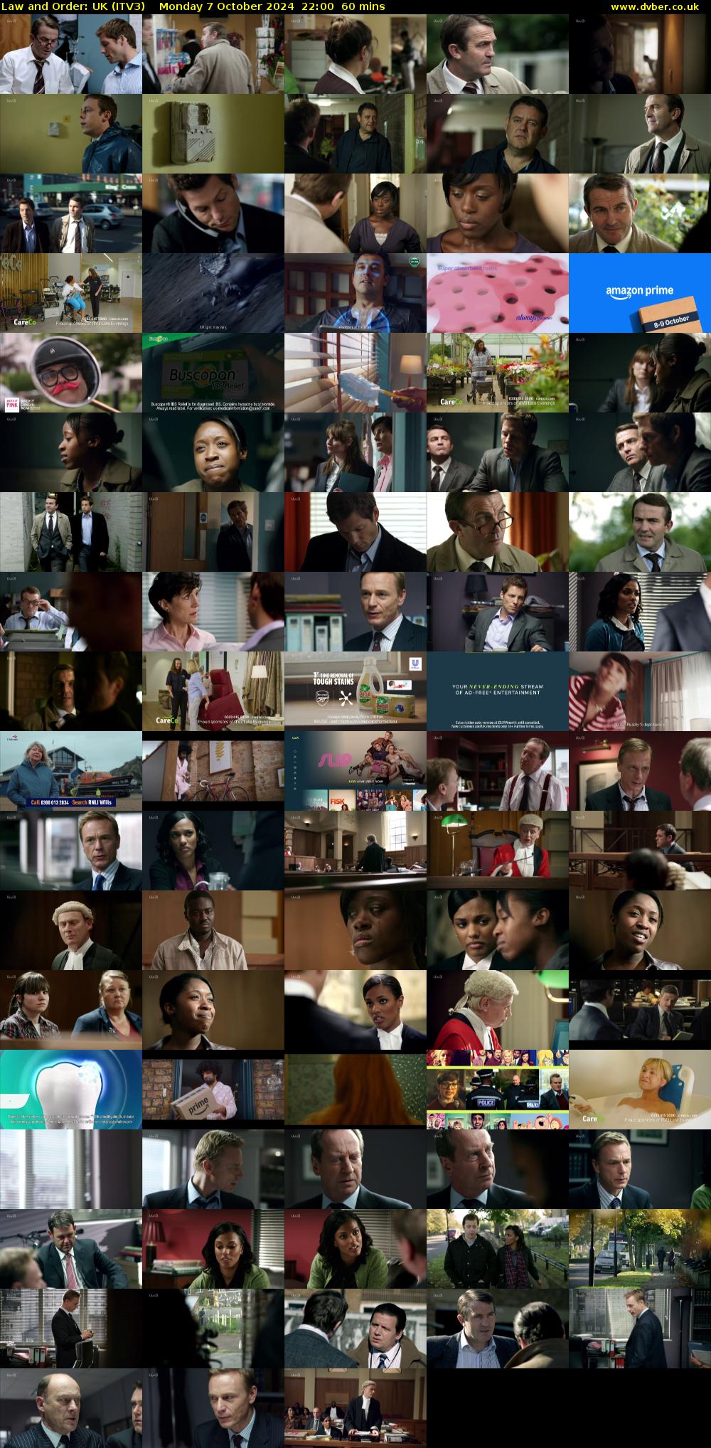 Law and Order: UK (ITV3) Monday 7 October 2024 22:00 - 23:00