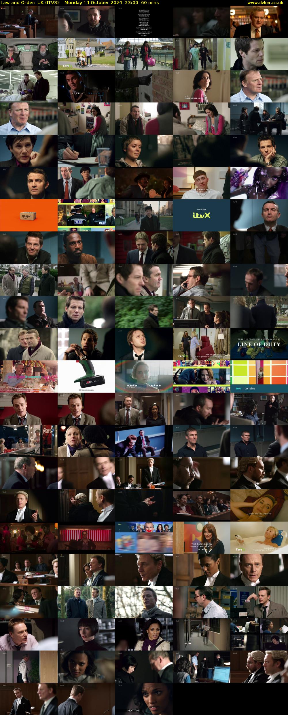 Law and Order: UK (ITV3) Monday 14 October 2024 23:00 - 00:00