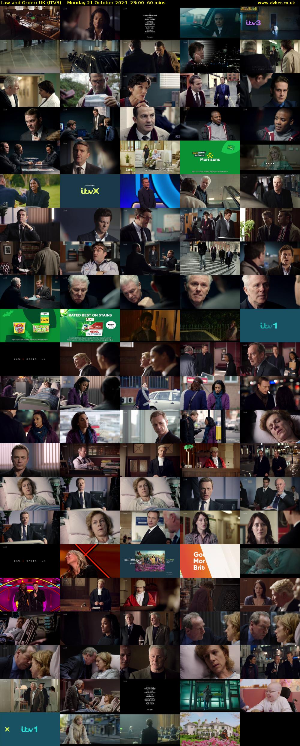 Law and Order: UK (ITV3) Monday 21 October 2024 23:00 - 00:00
