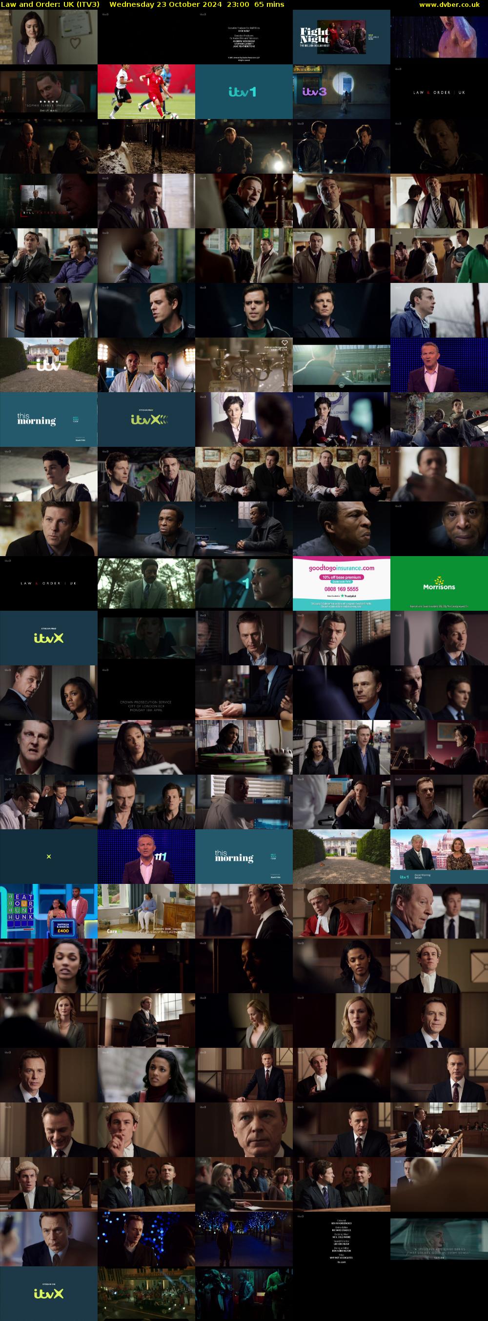 Law and Order: UK (ITV3) Wednesday 23 October 2024 23:00 - 00:05