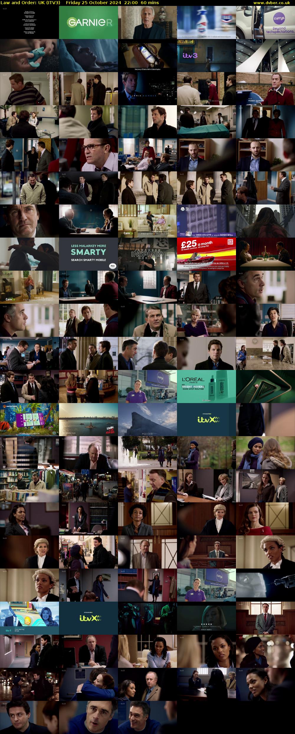 Law and Order: UK (ITV3) Friday 25 October 2024 22:00 - 23:00