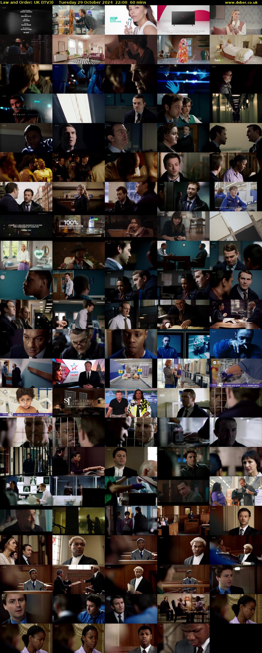 Law and Order: UK (ITV3) Tuesday 29 October 2024 22:00 - 23:00