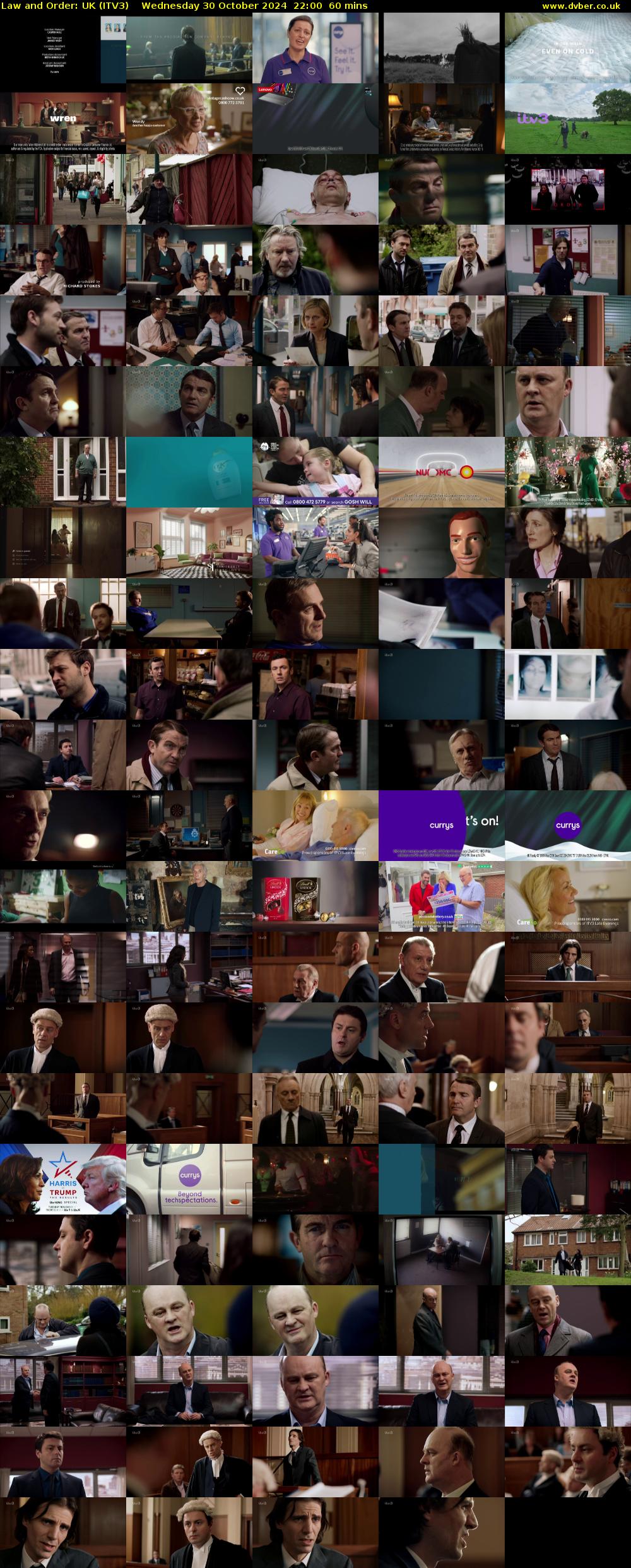 Law and Order: UK (ITV3) Wednesday 30 October 2024 22:00 - 23:00