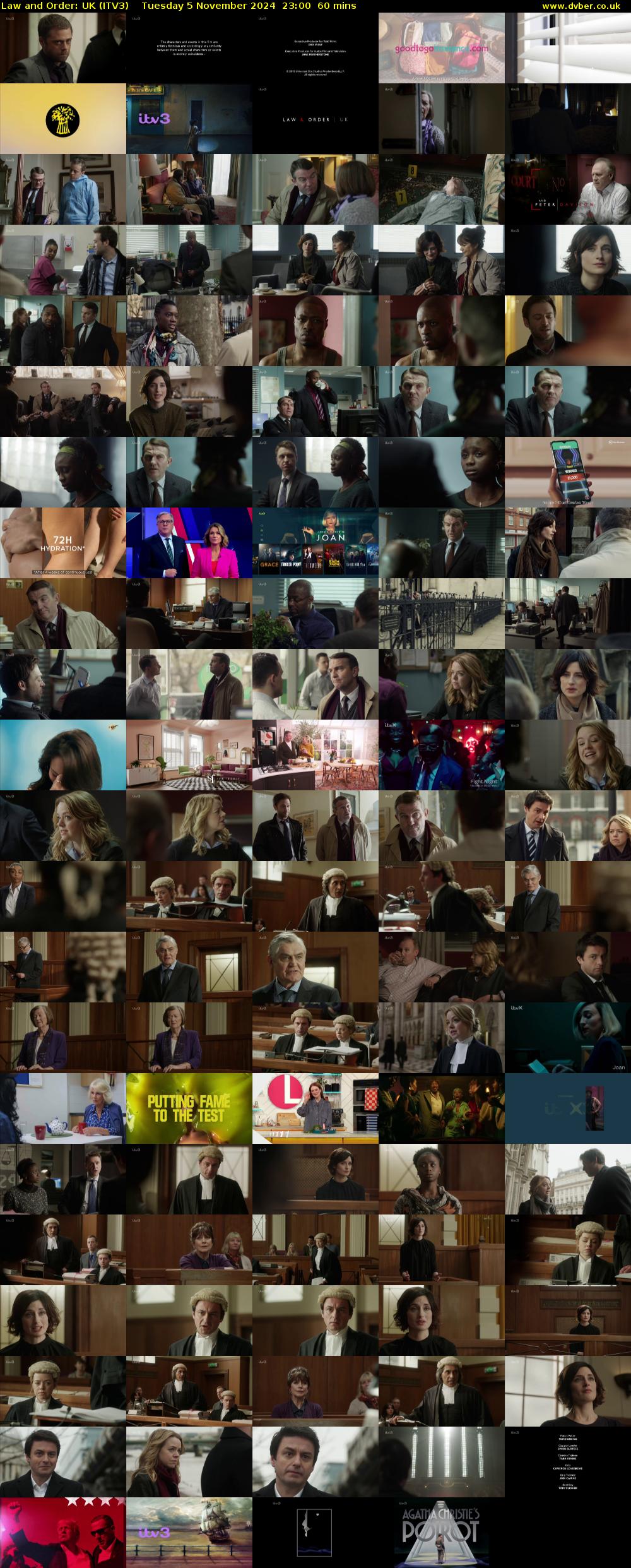 Law and Order: UK (ITV3) Tuesday 5 November 2024 23:00 - 00:00