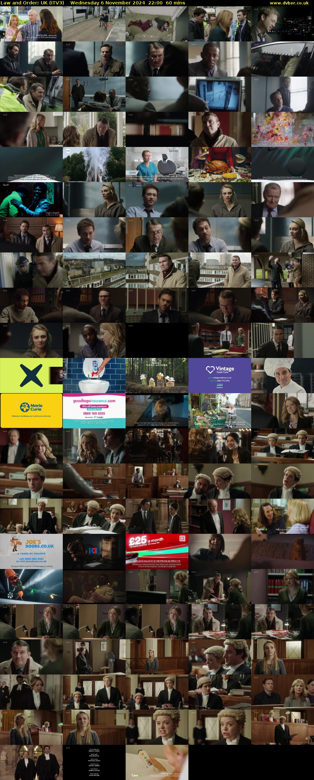 Law and Order: UK (ITV3) Wednesday 6 November 2024 22:00 - 23:00