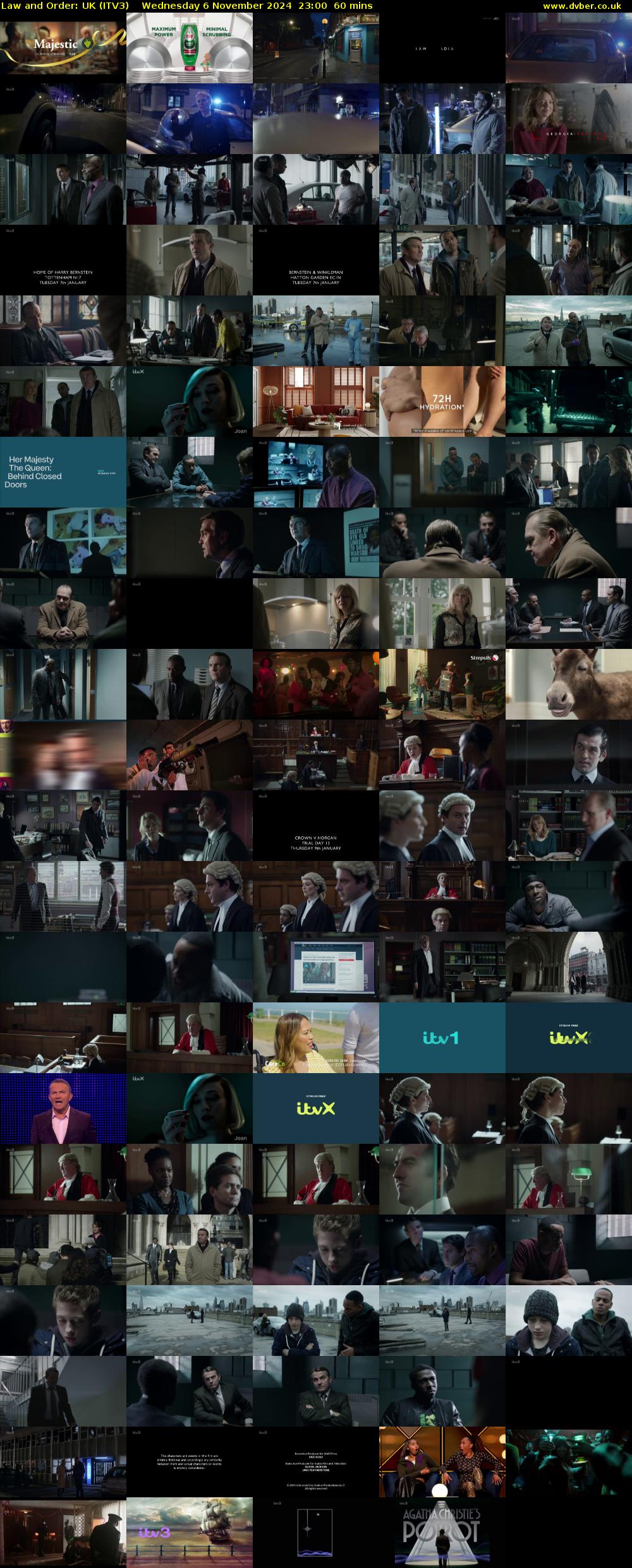 Law and Order: UK (ITV3) Wednesday 6 November 2024 23:00 - 00:00