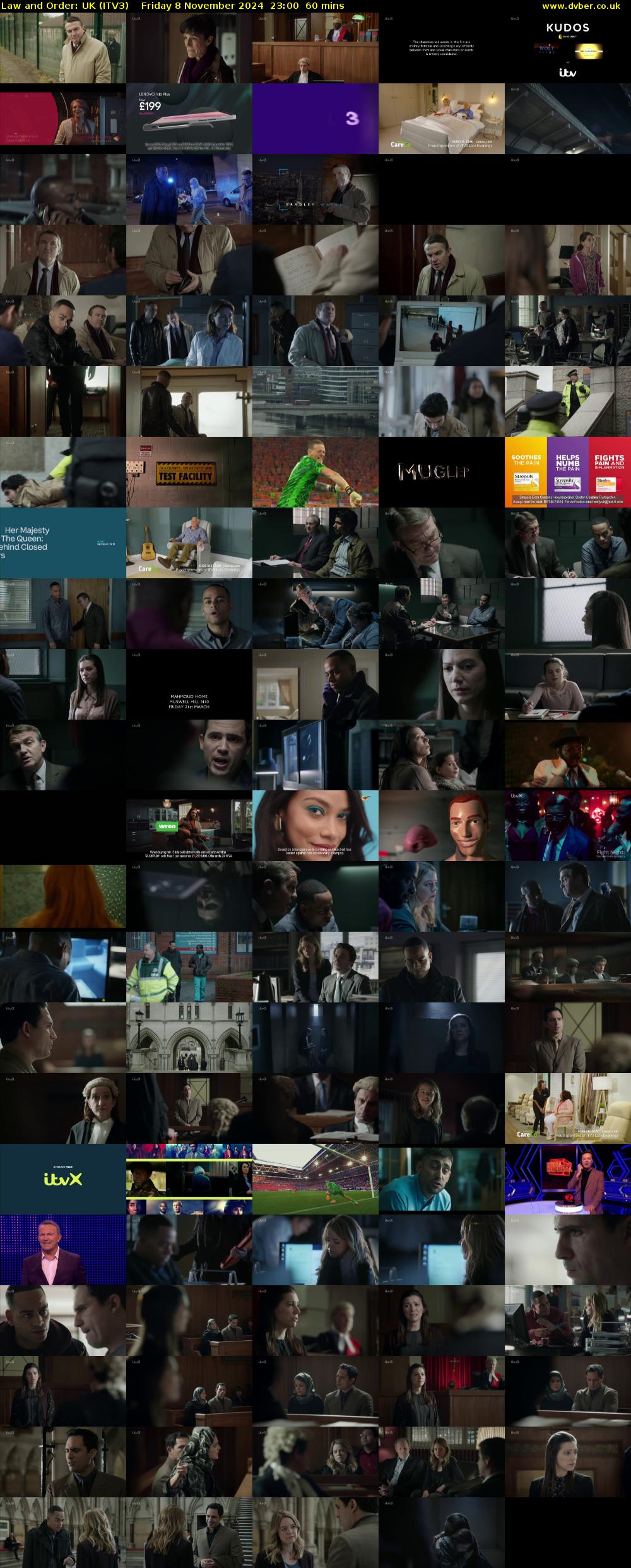 Law and Order: UK (ITV3) Friday 8 November 2024 23:00 - 00:00