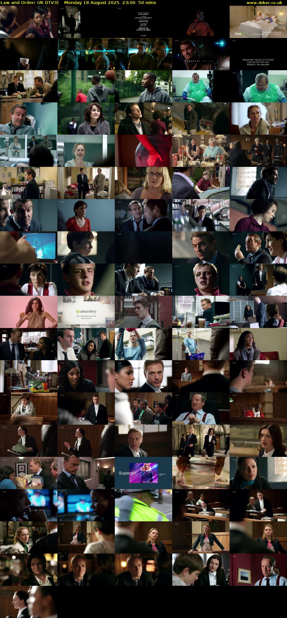 Law and Order: UK (ITV3) Monday 18 August 2025 23:00 - 23:50