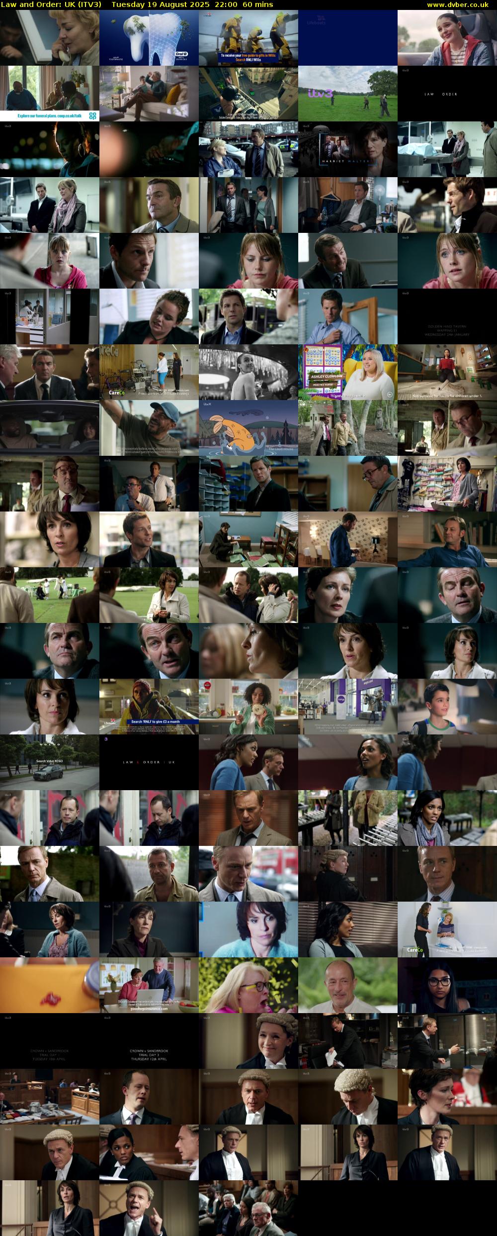 Law and Order: UK (ITV3) Tuesday 19 August 2025 22:00 - 23:00