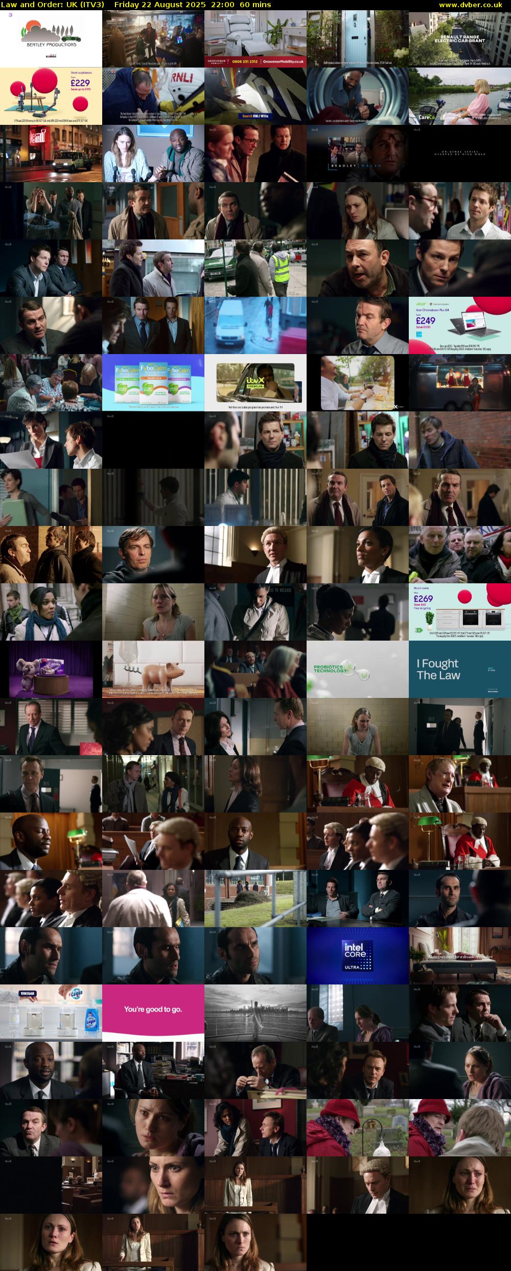 Law and Order: UK (ITV3) Friday 22 August 2025 22:00 - 23:00