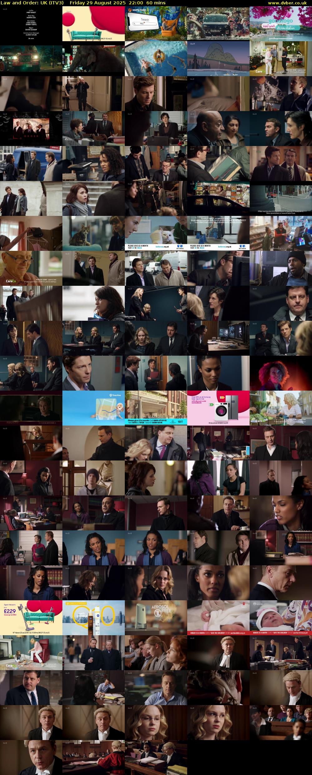 Law and Order: UK (ITV3) Friday 29 August 2025 22:00 - 23:00