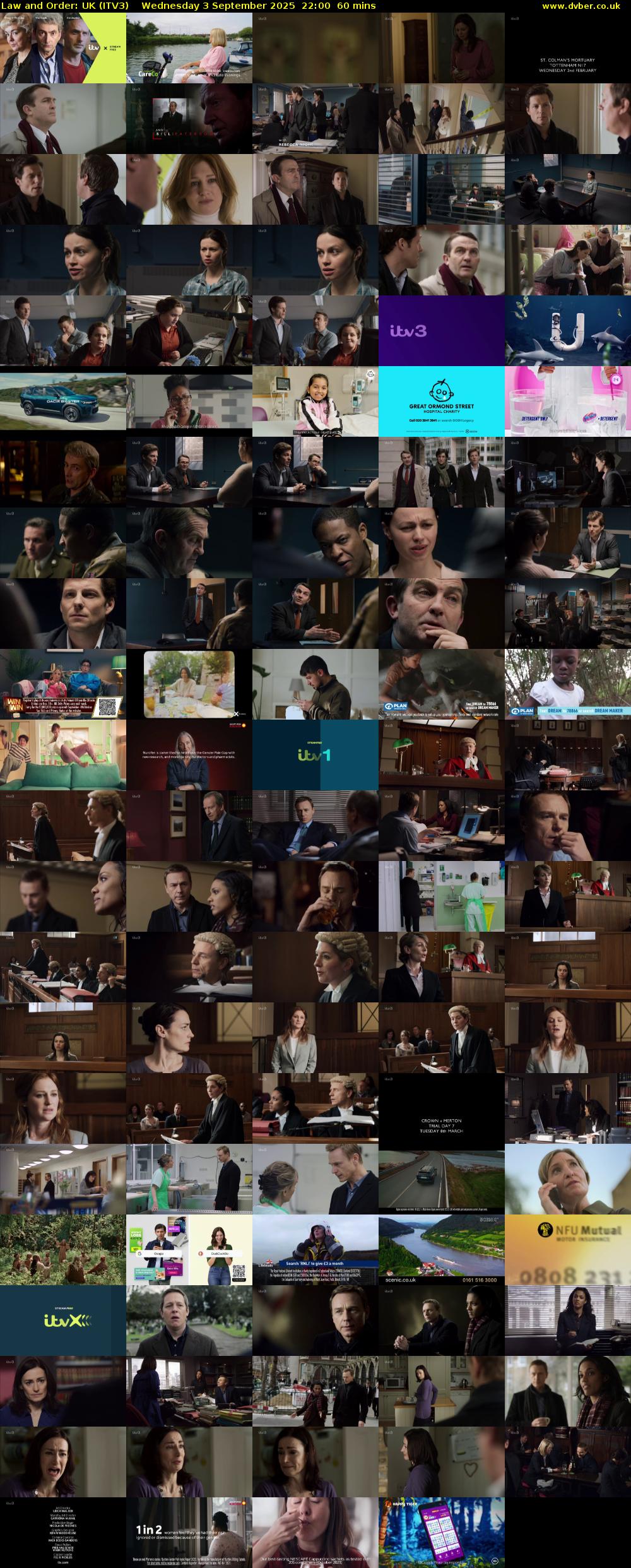 Law and Order: UK (ITV3) Wednesday 3 September 2025 22:00 - 23:00