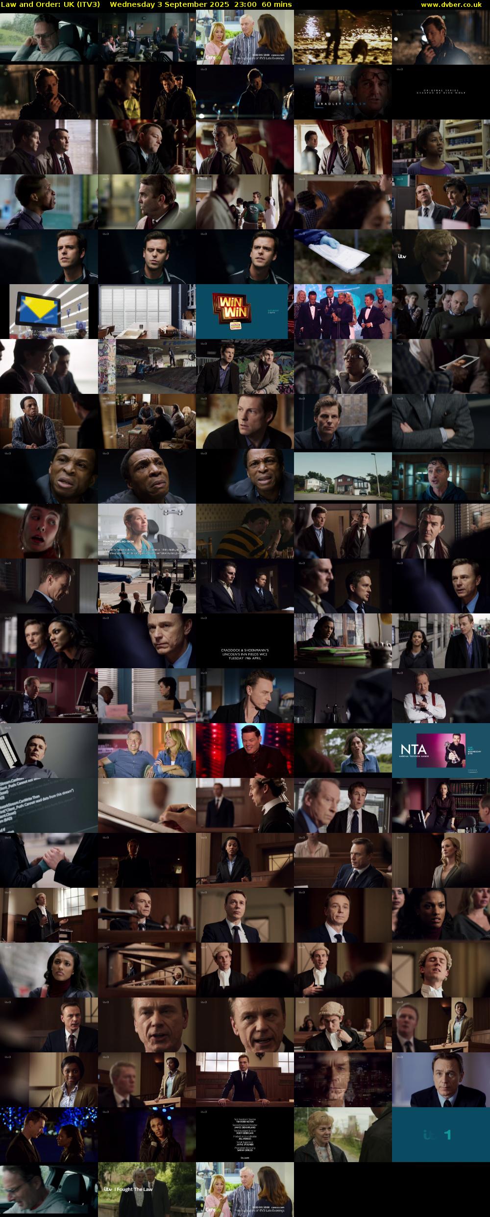 Law and Order: UK (ITV3) Wednesday 3 September 2025 23:00 - 00:00