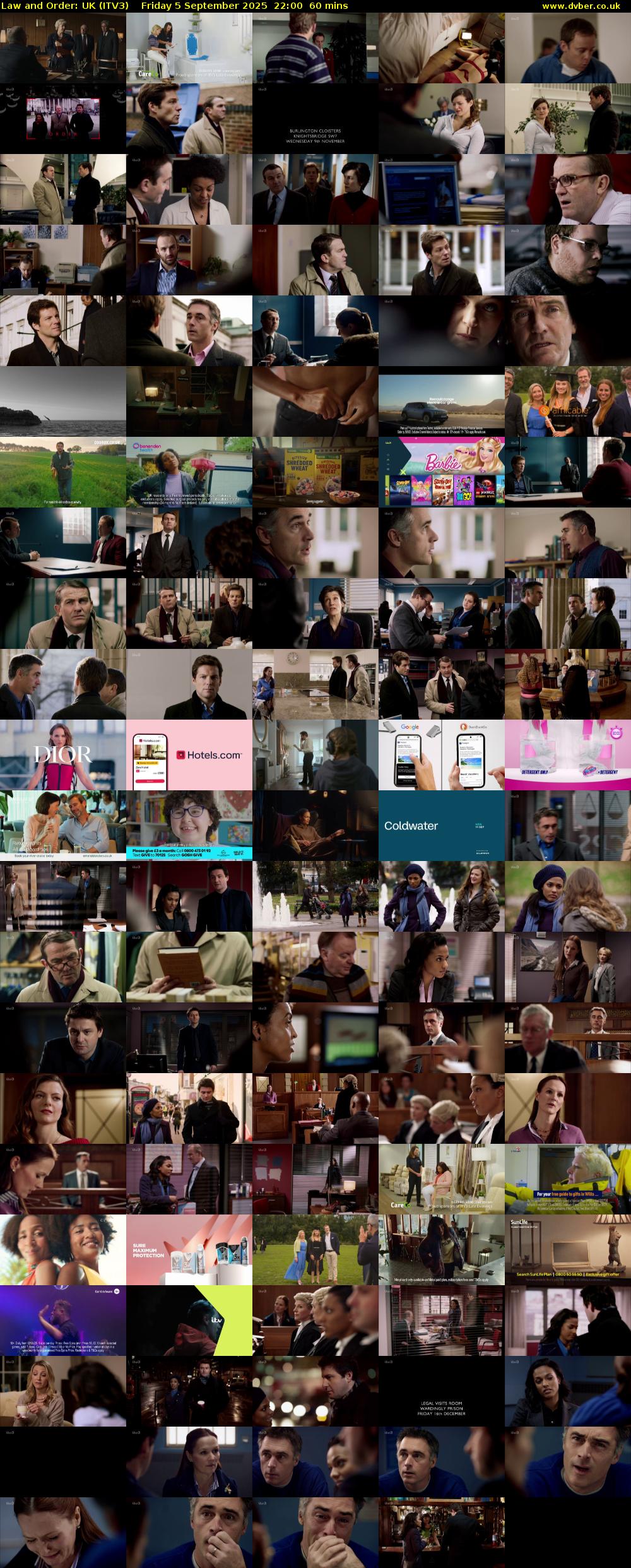 Law and Order: UK (ITV3) Friday 5 September 2025 22:00 - 23:00