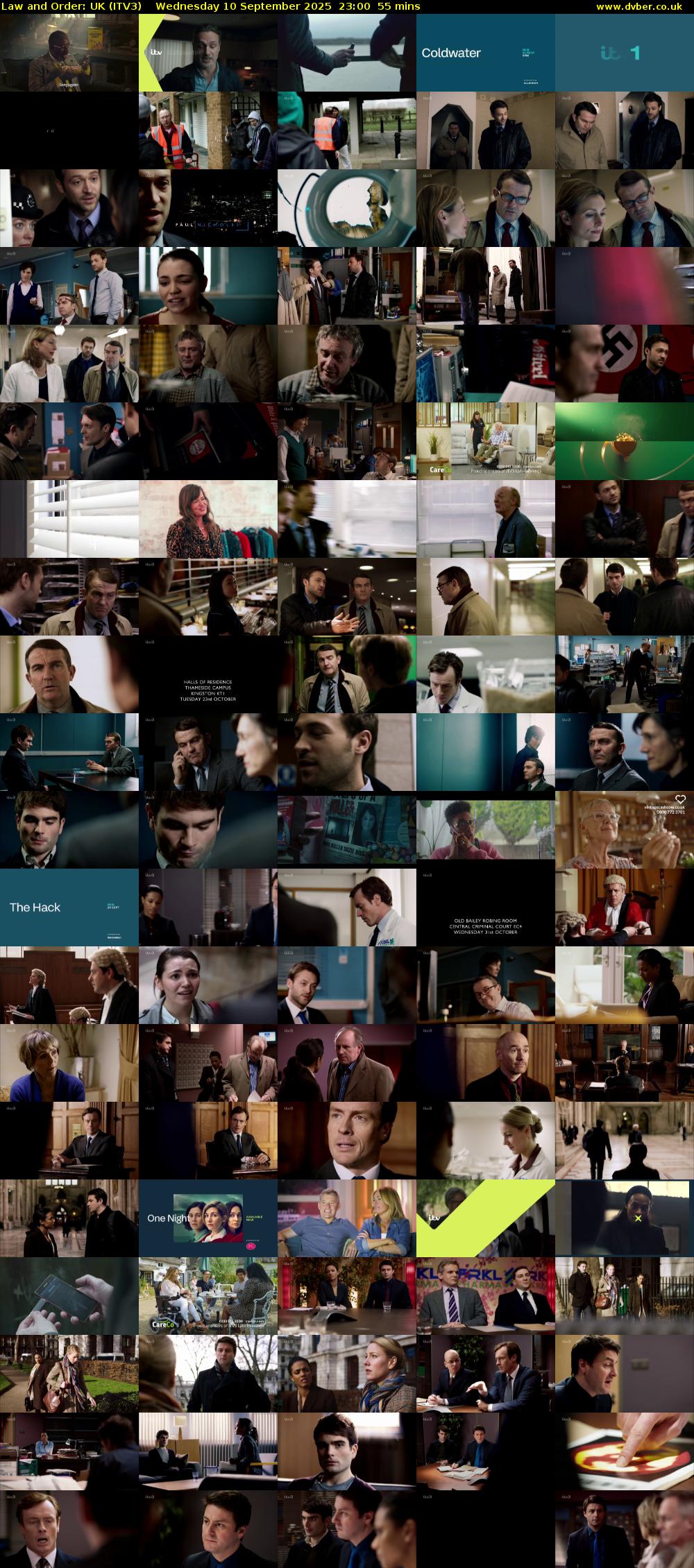 Law and Order: UK (ITV3) Wednesday 10 September 2025 23:00 - 23:55
