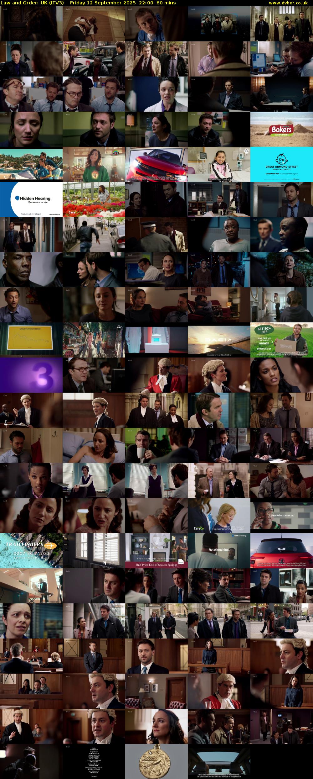 Law and Order: UK (ITV3) Friday 12 September 2025 22:00 - 23:00