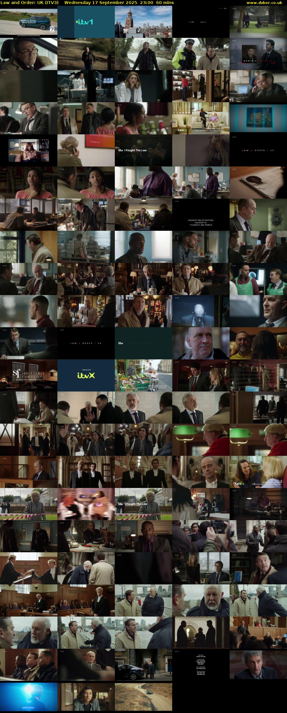 Law and Order: UK (ITV3) Wednesday 17 September 2025 23:00 - 00:00