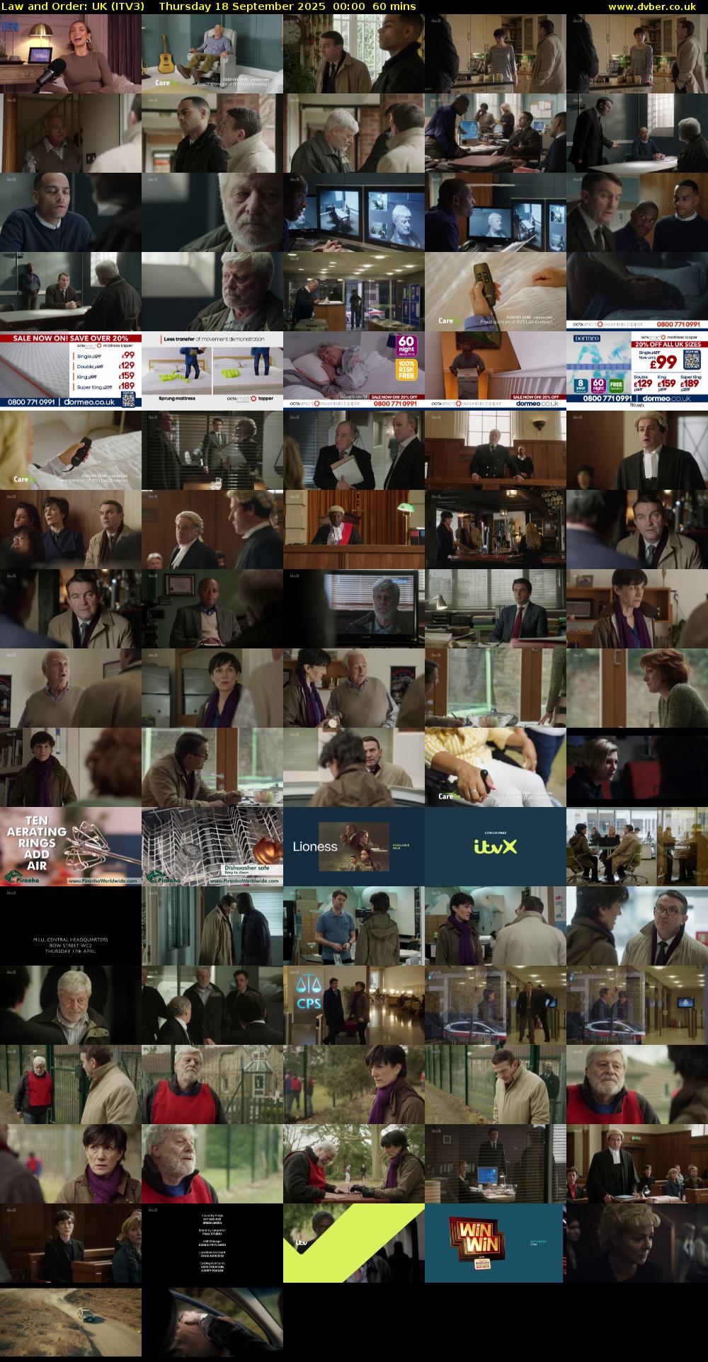 Law and Order: UK (ITV3) Thursday 18 September 2025 00:00 - 01:00