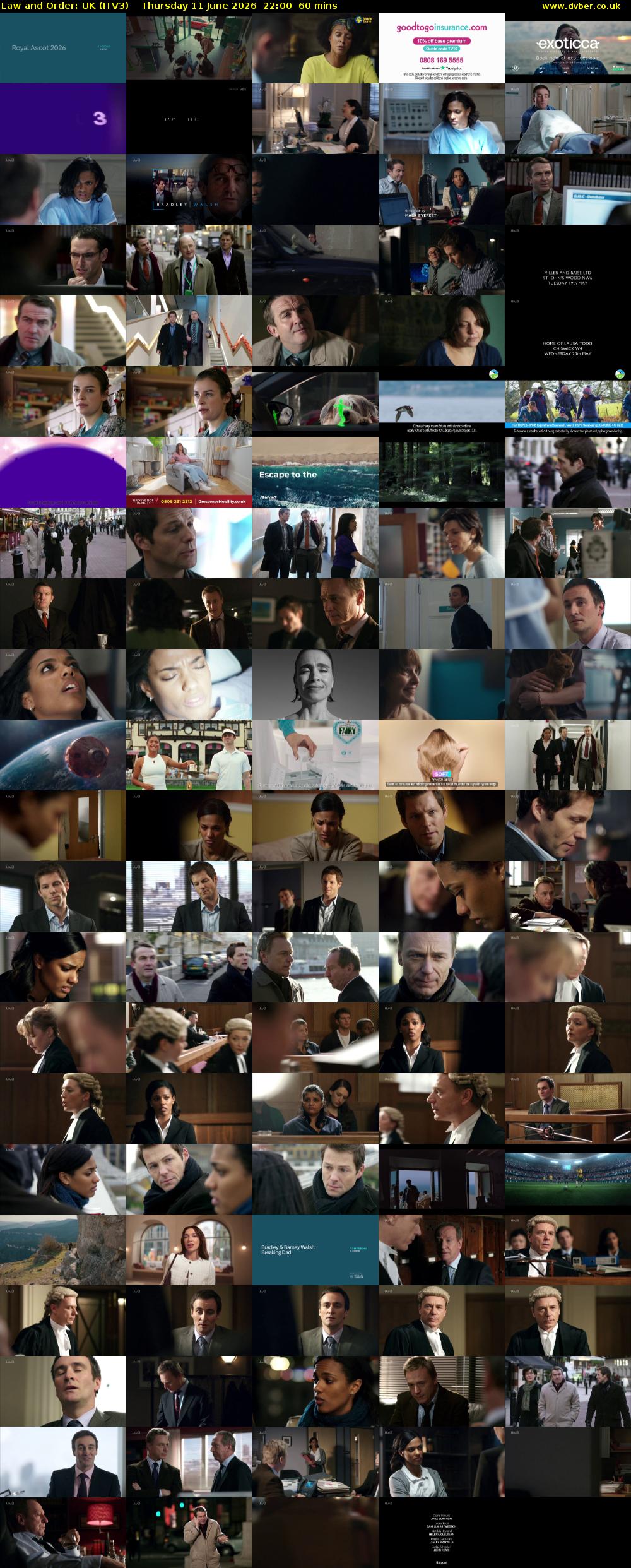 Law and Order: UK (ITV3) Thursday 11 June 2026 22:00 - 23:00