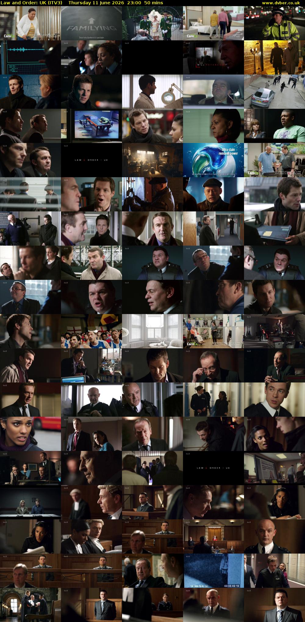 Law and Order: UK (ITV3) Thursday 11 June 2026 23:00 - 23:50