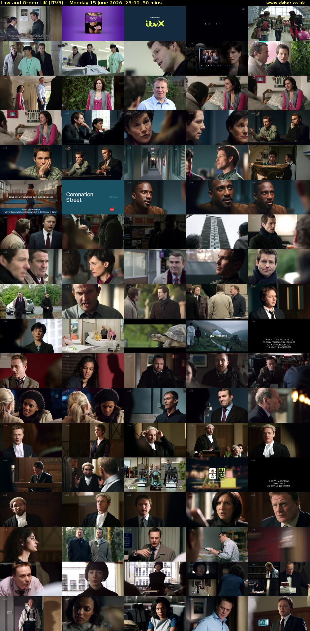 Law and Order: UK (ITV3) Monday 15 June 2026 23:00 - 23:50