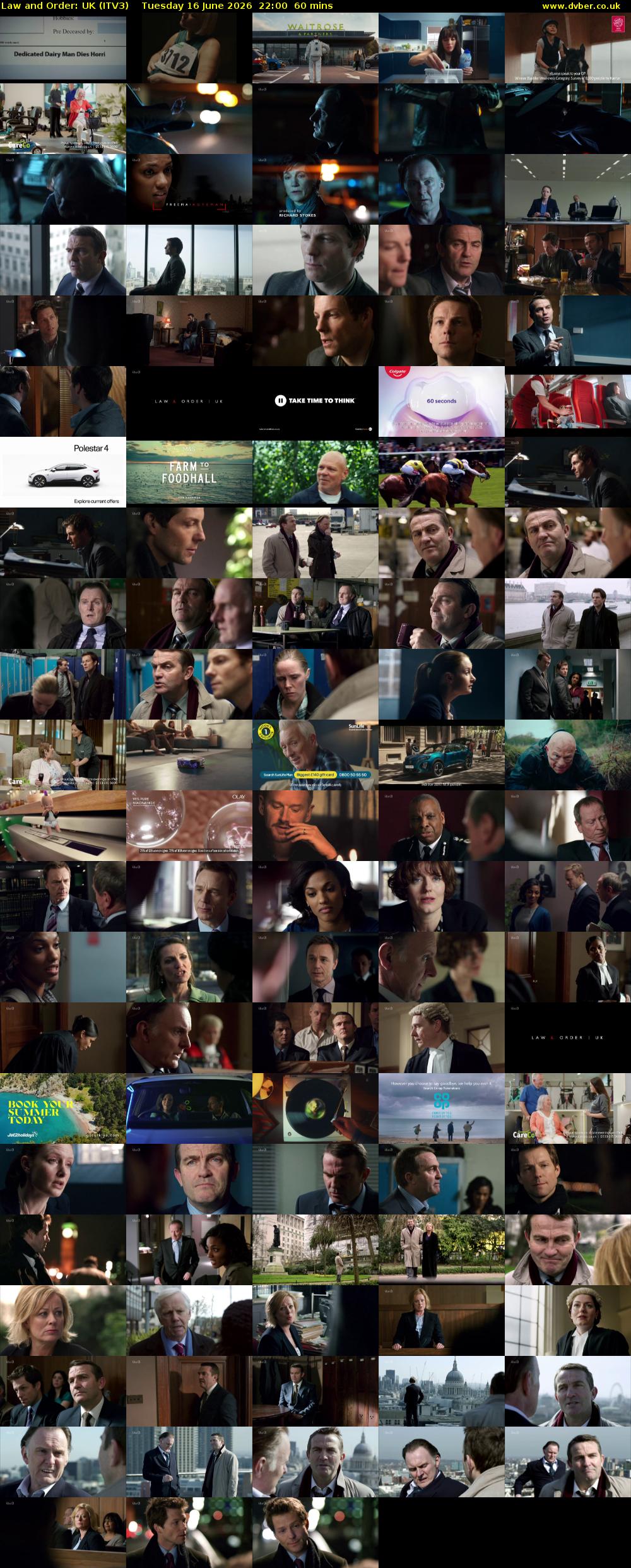 Law and Order: UK (ITV3) Tuesday 16 June 2026 22:00 - 23:00