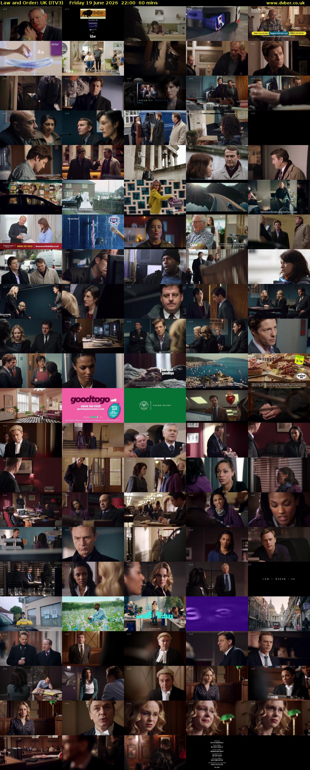 Law and Order: UK (ITV3) Friday 19 June 2026 22:00 - 23:00