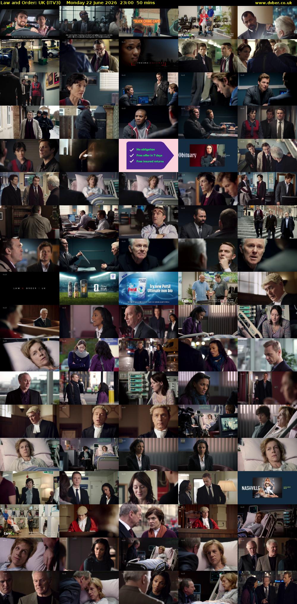 Law and Order: UK (ITV3) Monday 22 June 2026 23:00 - 23:50
