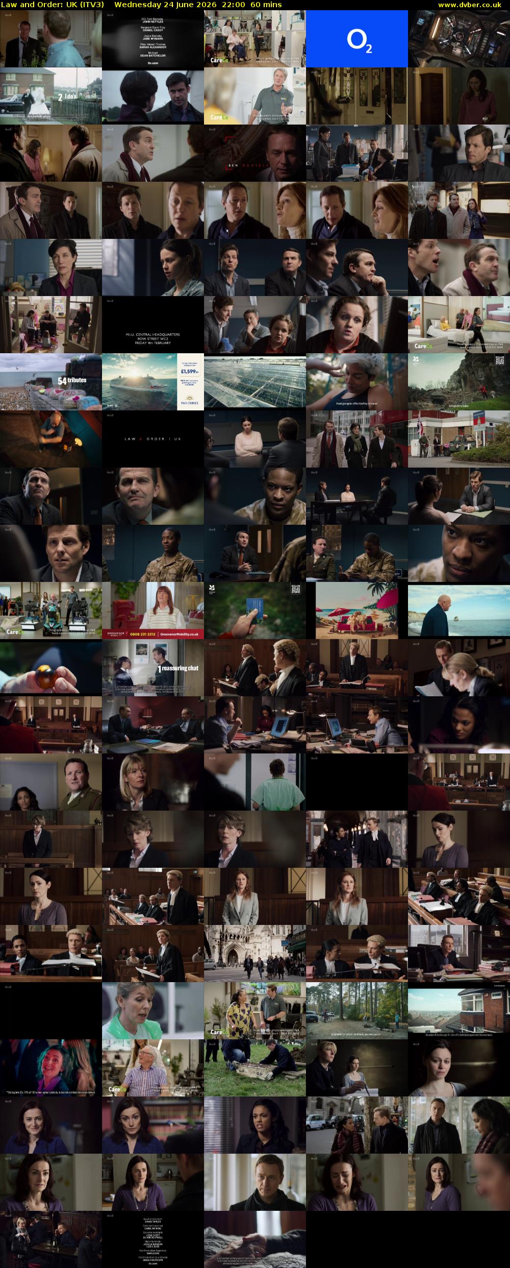 Law and Order: UK (ITV3) Wednesday 24 June 2026 22:00 - 23:00