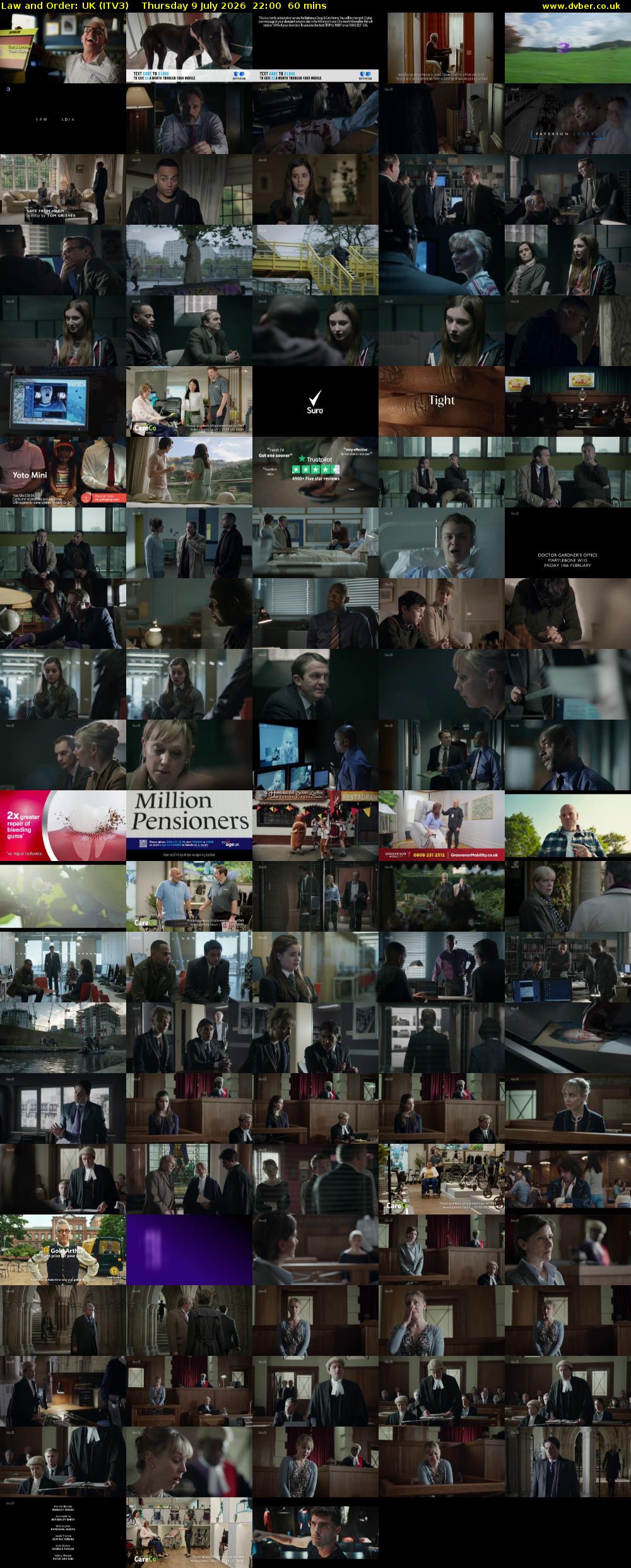 Law and Order: UK (ITV3) Thursday 9 July 2026 22:00 - 23:00