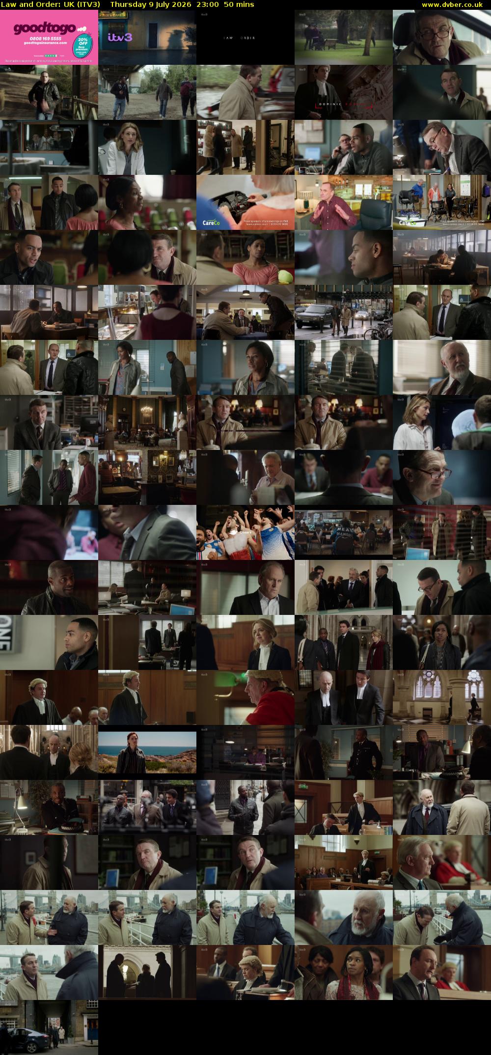 Law and Order: UK (ITV3) Thursday 9 July 2026 23:00 - 23:50