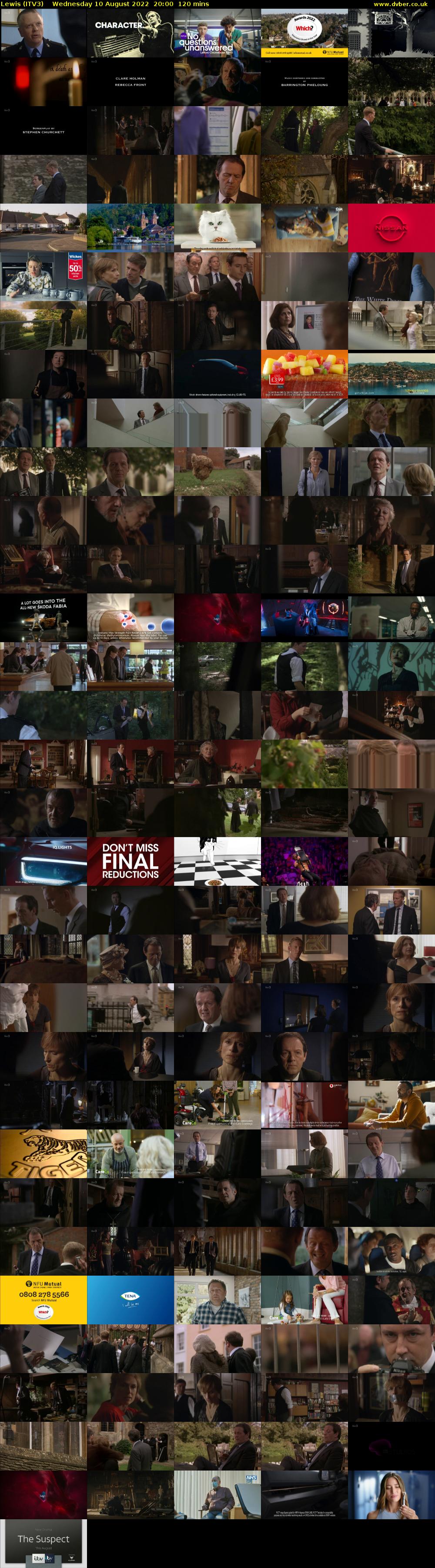 Lewis (ITV3) Wednesday 10 August 2022 20:00 - 22:00