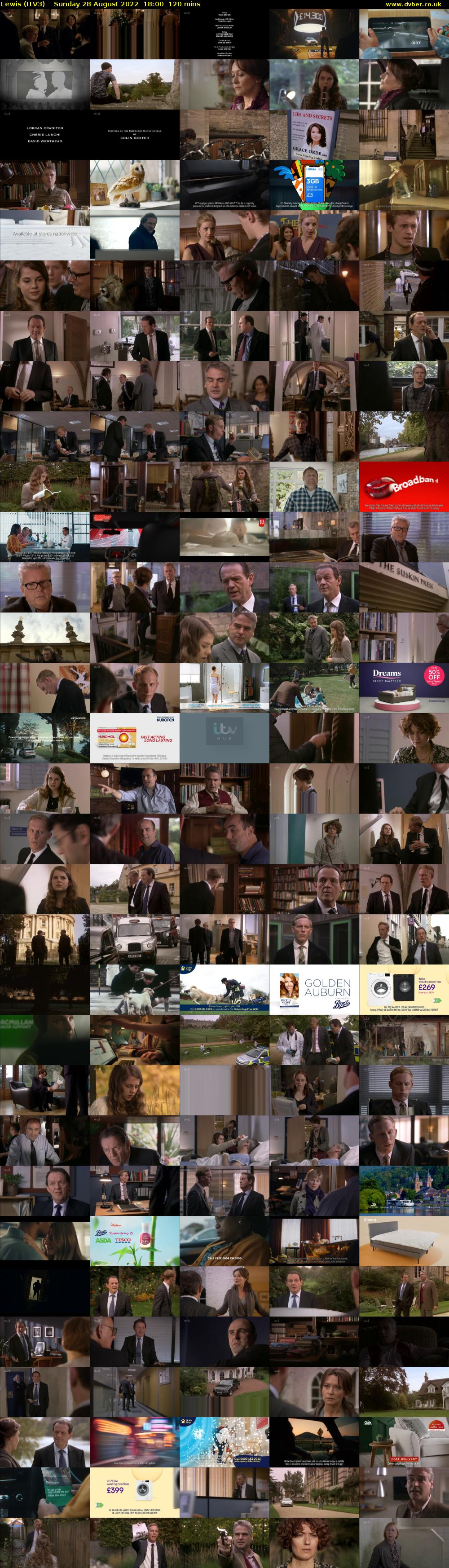 Lewis (ITV3) Sunday 28 August 2022 18:00 - 20:00